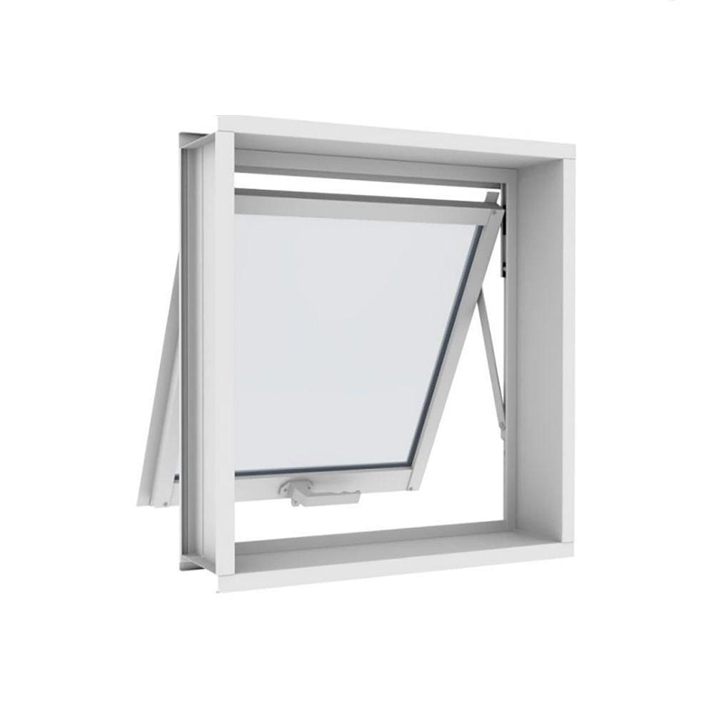 Janela Maxim-ar Em Aço Sem Grade 60x60 R120 Evidence - Branco - Branco