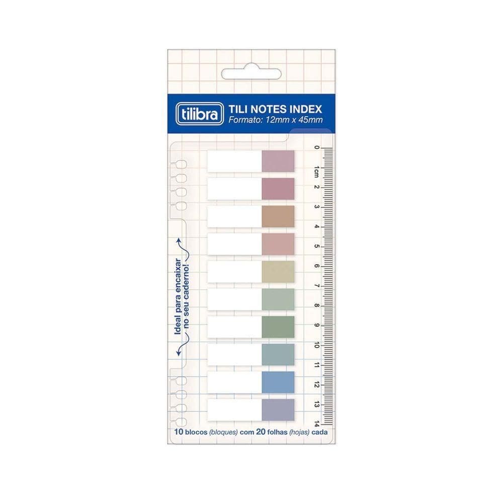 Tili Notes Index Tilibra - 12x45mm 200 Folhas