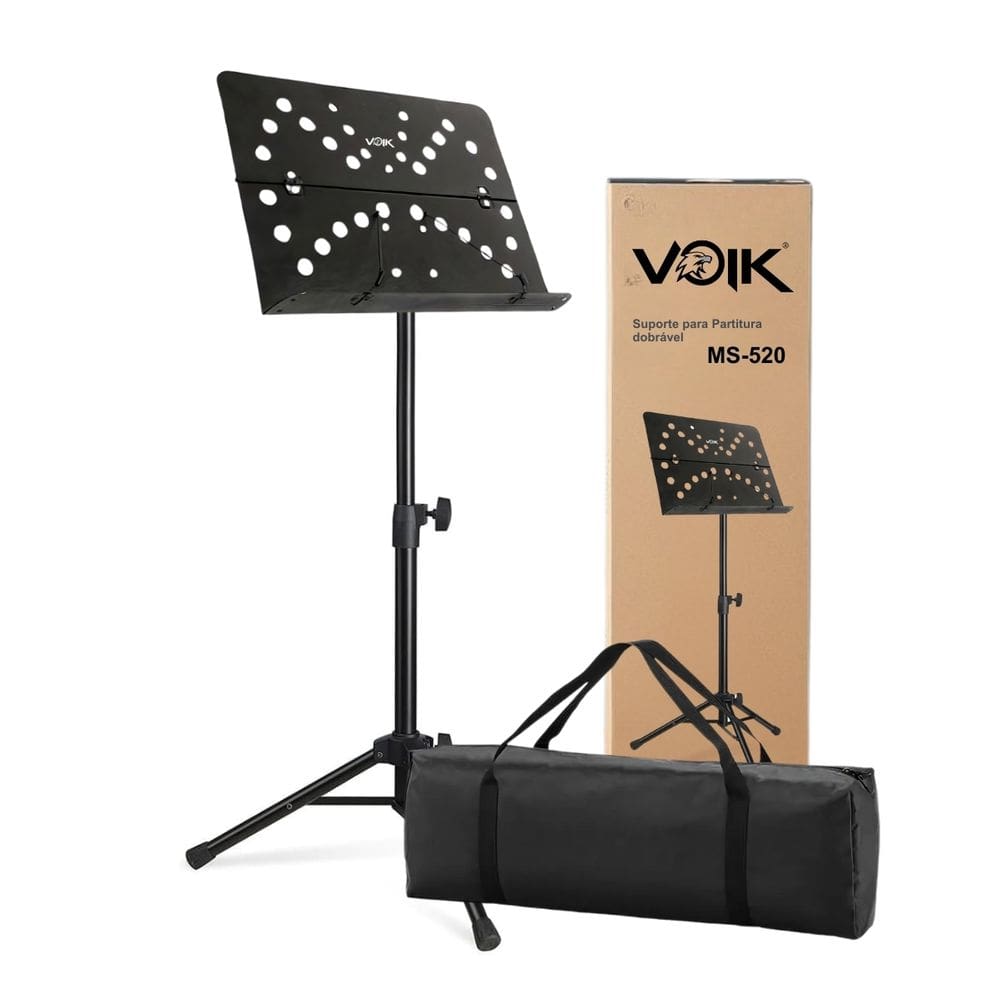 Estante para Partitura Reforçada Com Bolsa Voik MS-520