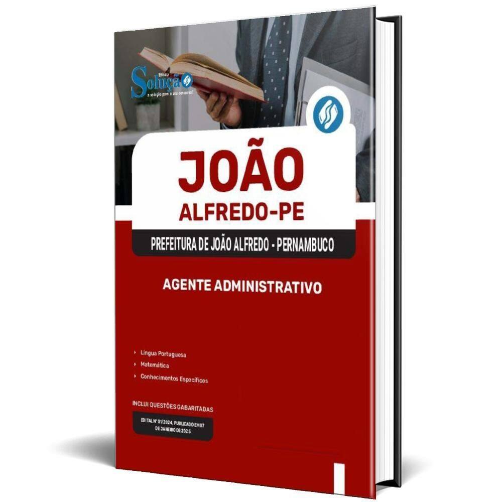 Apostila Prefeitura João Alfredo Pe 2025 Agente