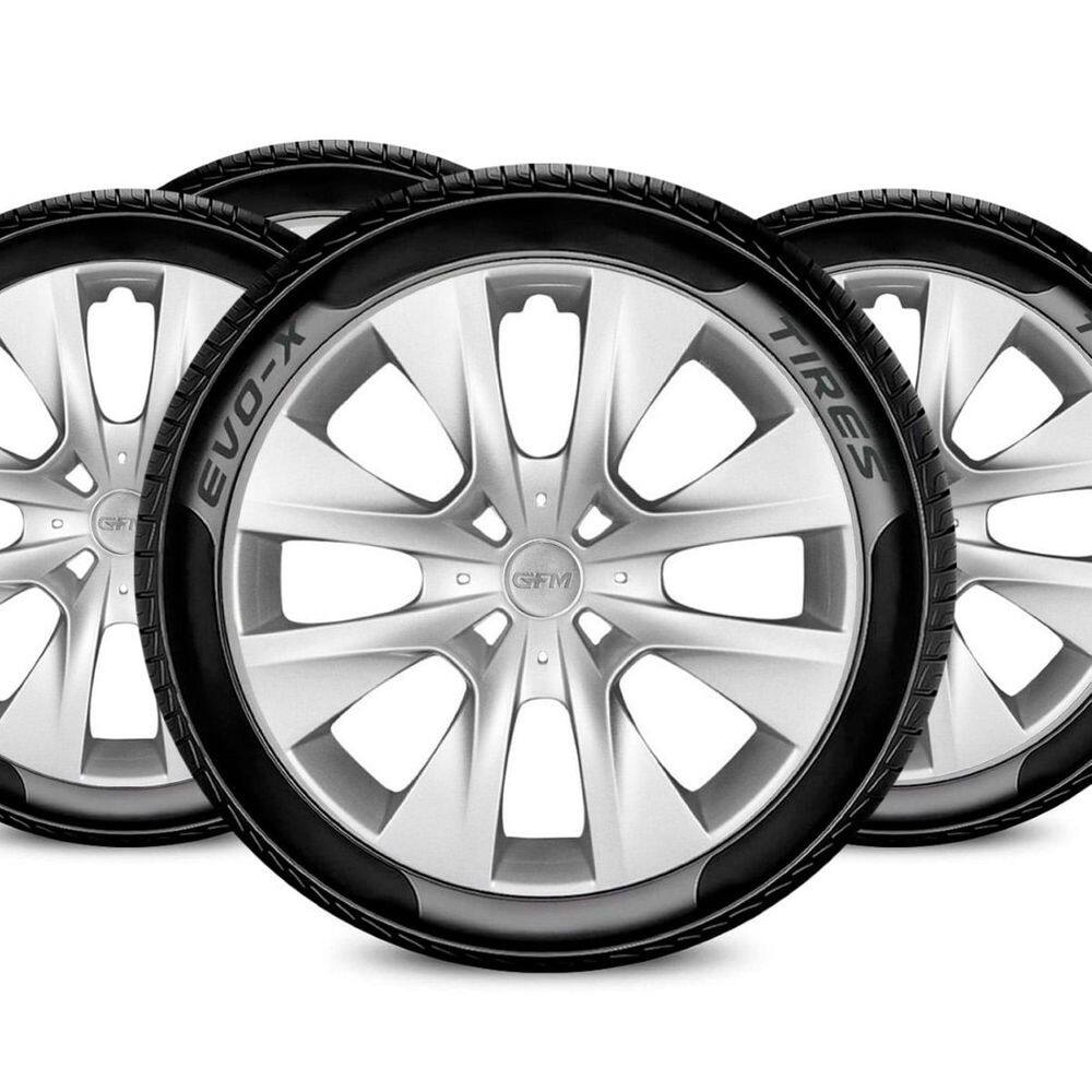 Jogo Calota Aro 14 4x108 Design 206 207 Compatível Peugeot
