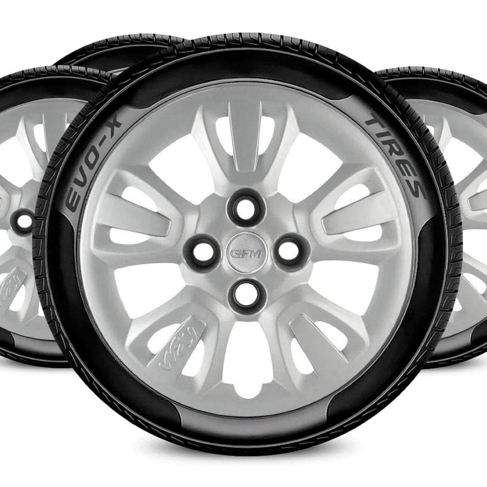 Jogo Calota 4x100 Aro 14 Design Uno Way Compatível Fiat