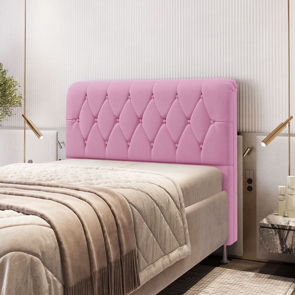 Cabeceira Sirus 140 Premium Sued Aradecor 