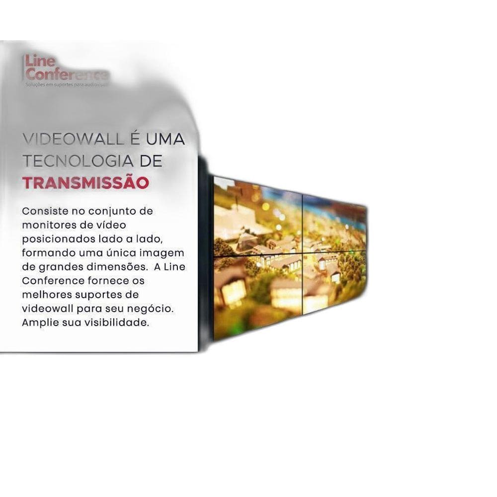 04 Suportes Videowall Sistema De Montagem Em Parede