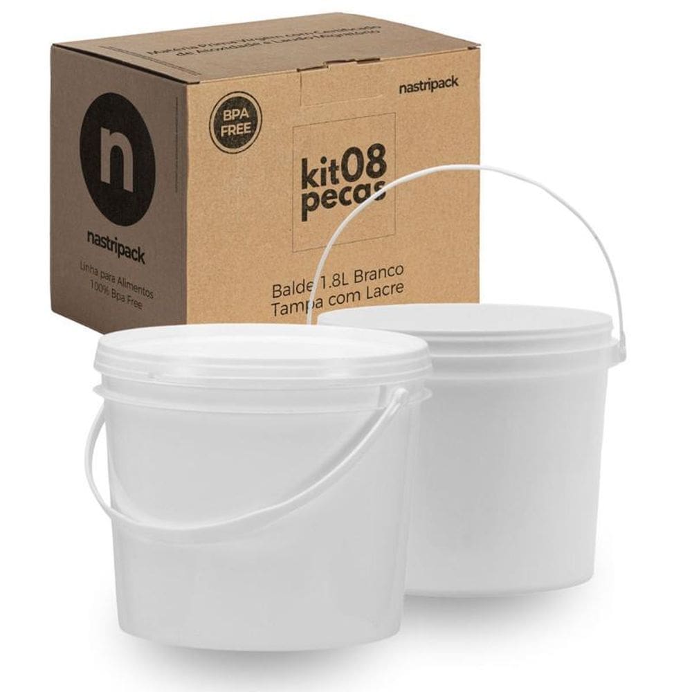 Balde 1.8 Litros Para Decoração De Mesa 8 Pçs