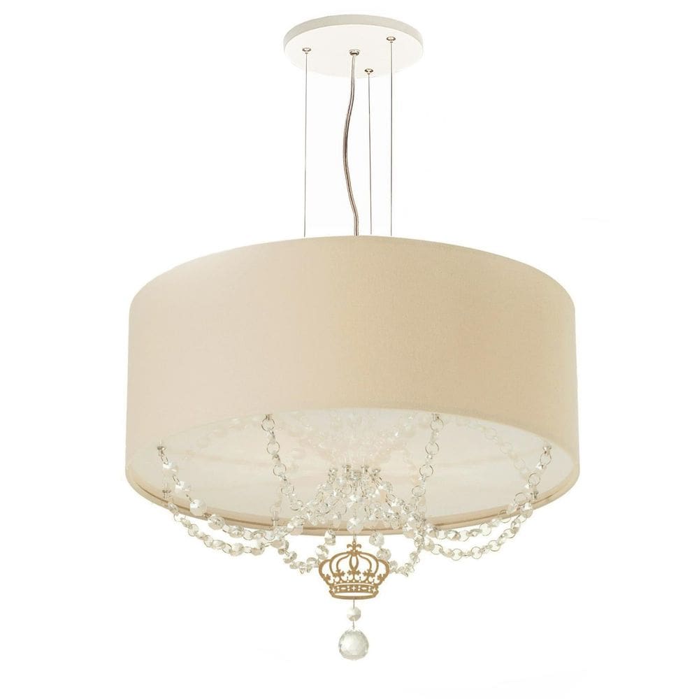 Pendente Coroa 40X15 Cru Com Cristais