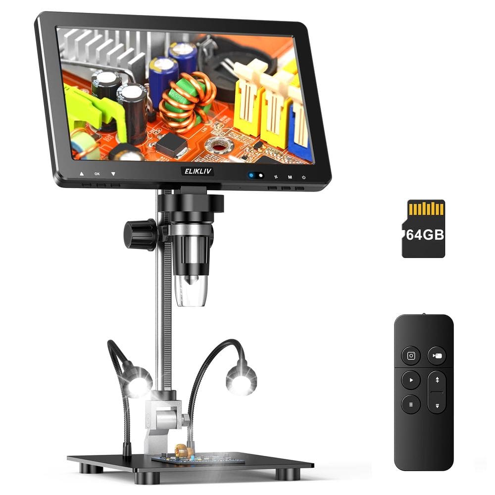 Microscópio digital Elikliv EDM9 Max 10.1 HD IPS HDMI 1500X