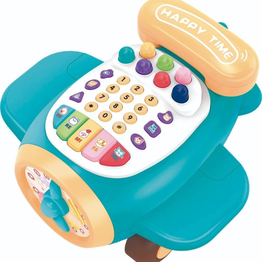 Avião Musical Piano, Telefone, Relógio E Luz Zippy Toys