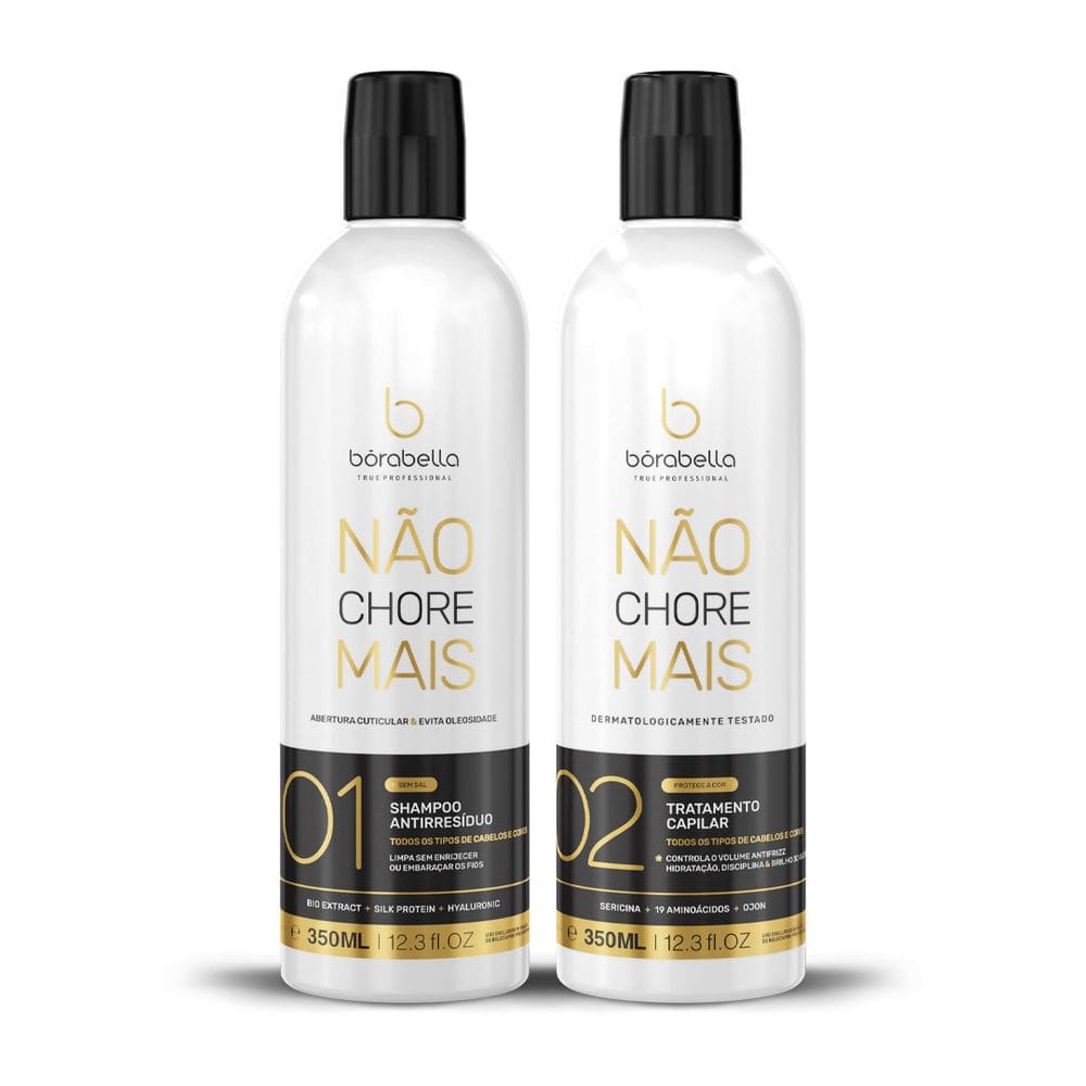 Kit Escova Progressiva Not Cry More Borabella 350ml