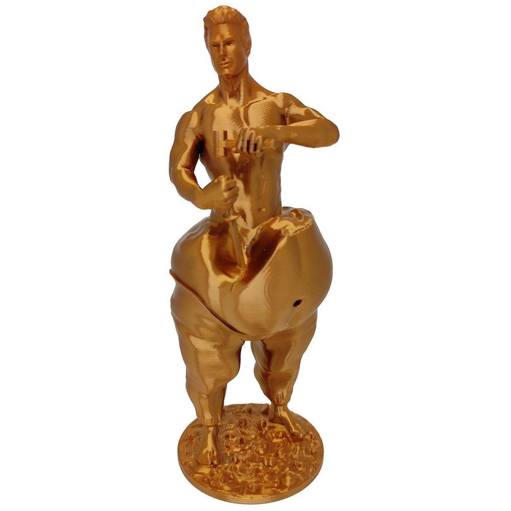 Estatueta 3D Homem Esculpindo Seu Corpo Slimfat Gordo E
