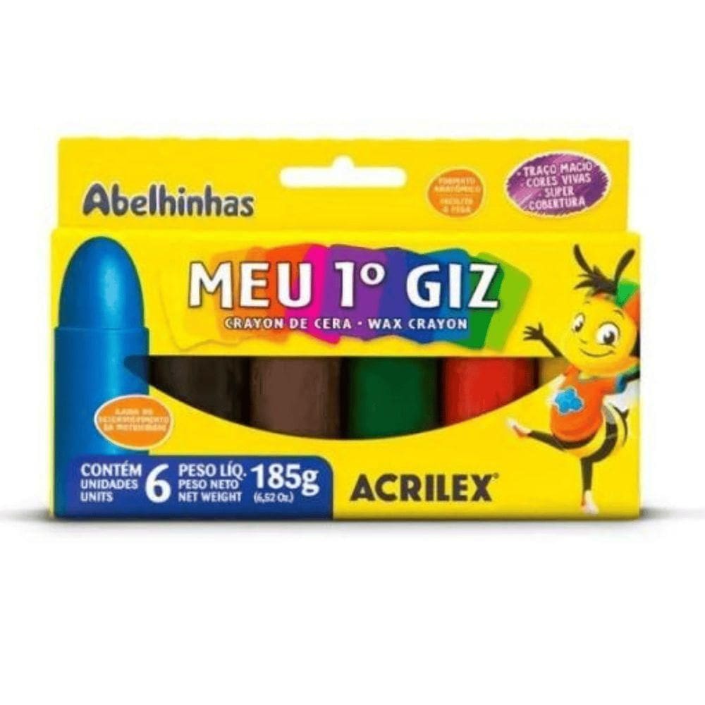 Meu iro Giz Acrilex - 6 Cores