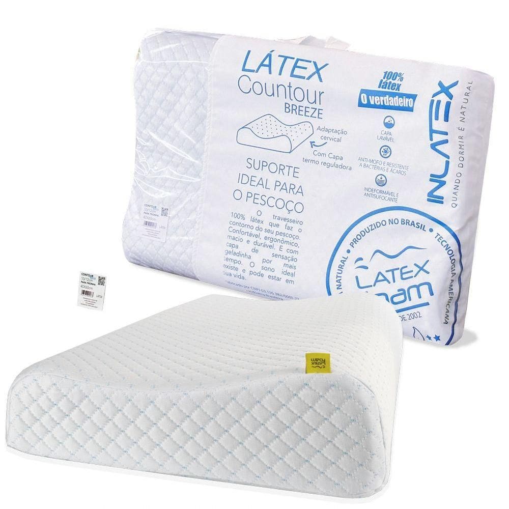 Trav. Contour Breeze - Placa De Látex Anatômica Capa Refrescante