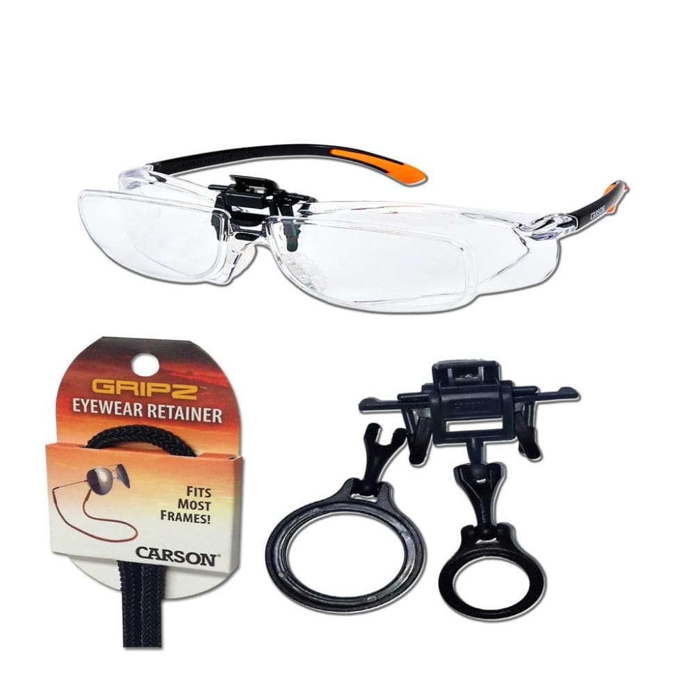 Kit Óculos Flipup 1,5x Lente Oculens 8x20 Alça Óculos Carson