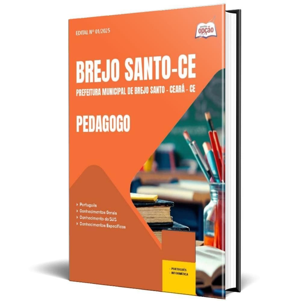 Apostila Prefeitura De Brejo Santo Ce 2025 - Pedagogo