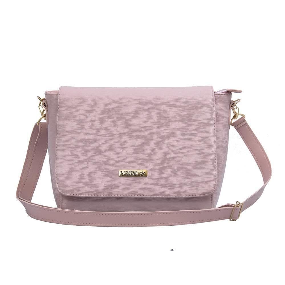Bolsa Twist Com Alça Regulável De Lado Lisa Rosa