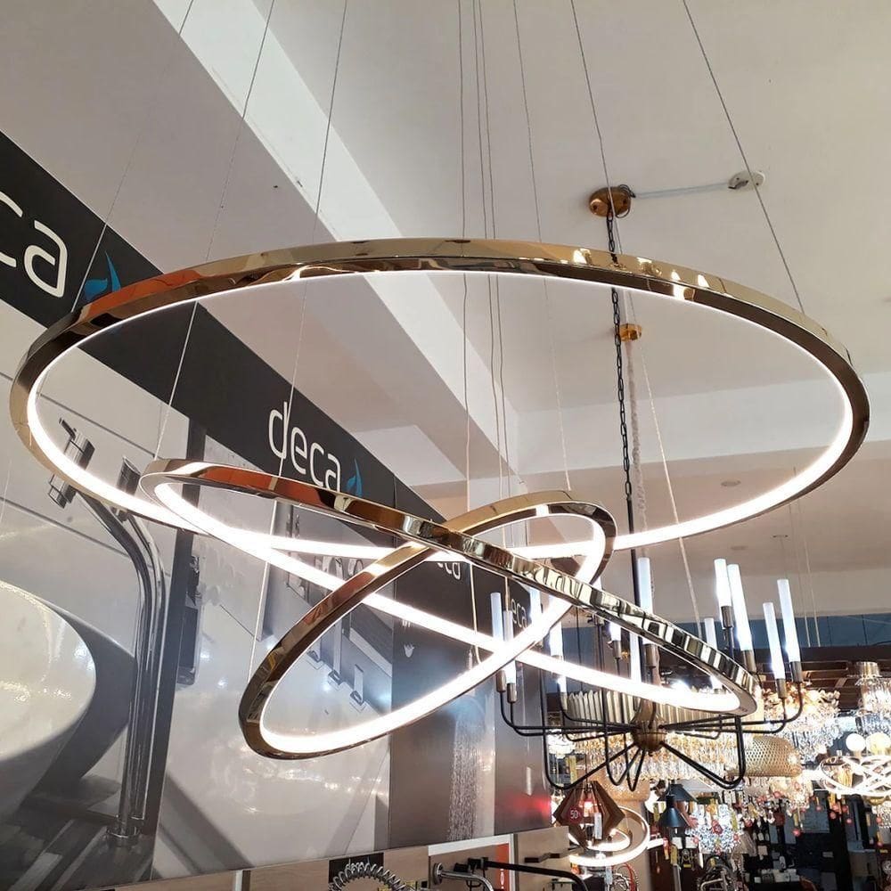 Dinamica Pendente Dcd01254 3 Aneis Led 55w 3000k Dr