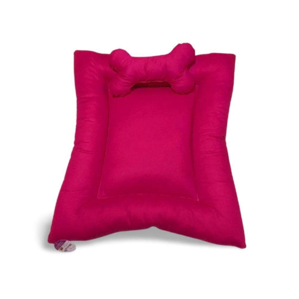 Almofadão Nica Premium Com Ossinho Para Cães E Gatos - Rosa