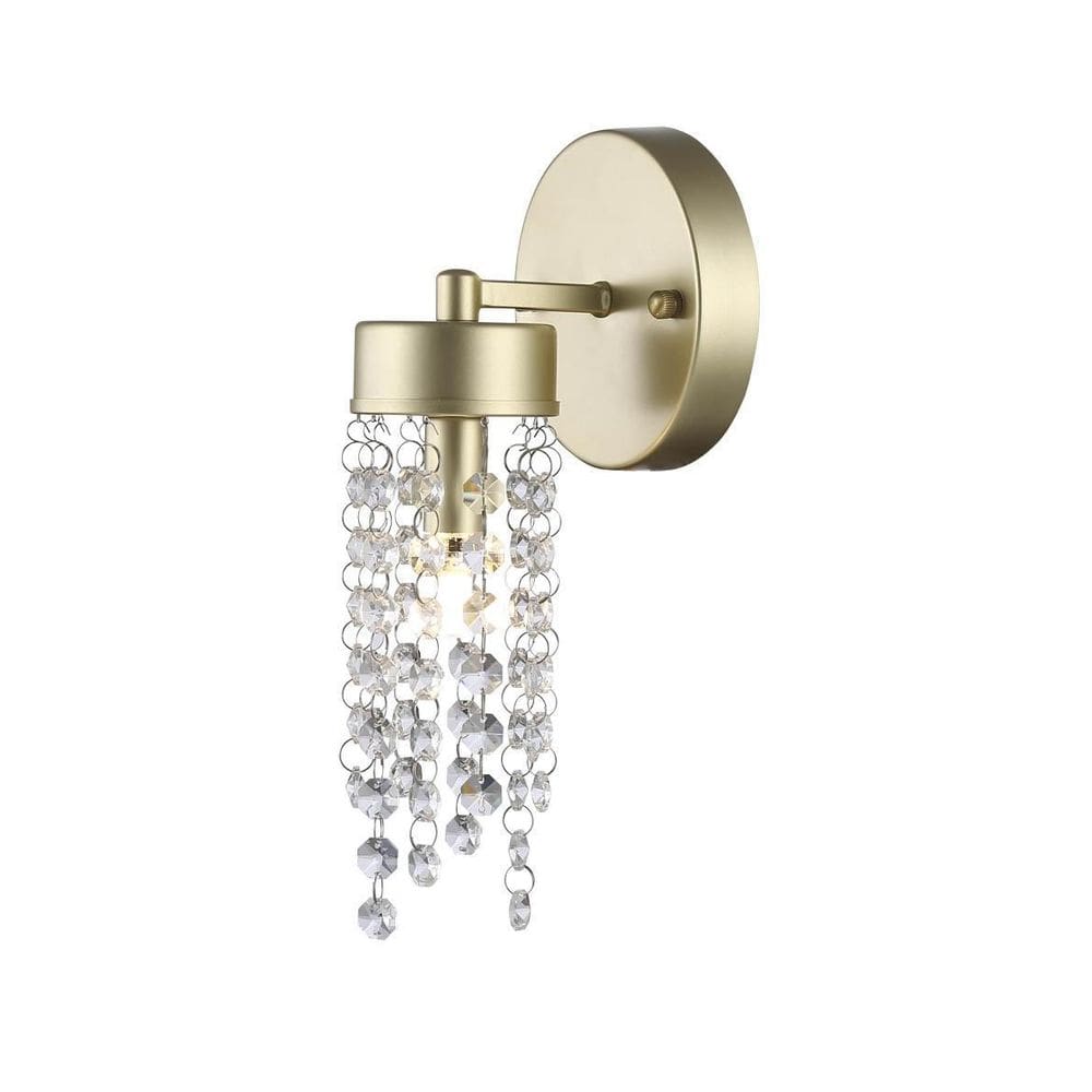 Arandela Cristal Light Dourada Fosca Blumenau 89631130