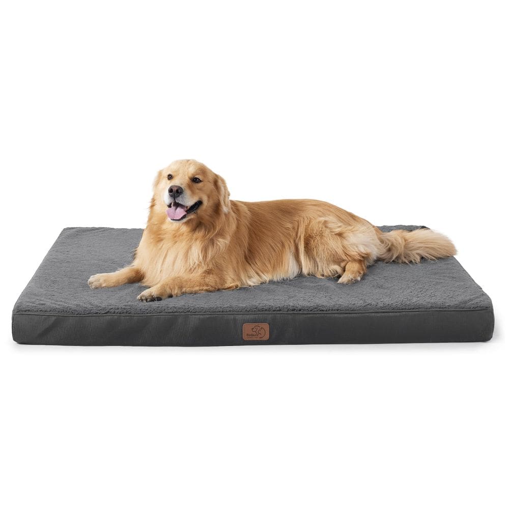 Cama de cachorro Bedsure ortopédica impermeável grande para animais de estimação de 45 kg
