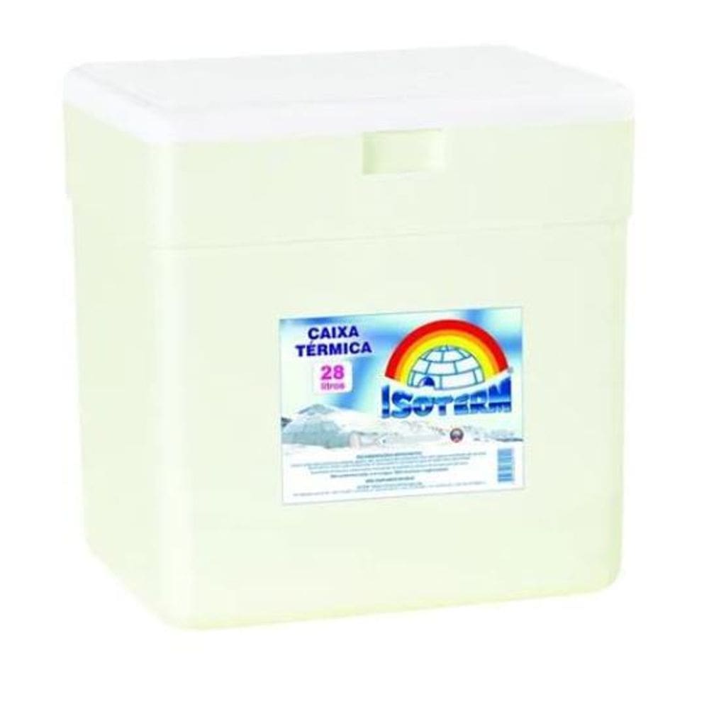 Caixa Térmica Isopor Capacidade 28 Litros Refrig Cerveja