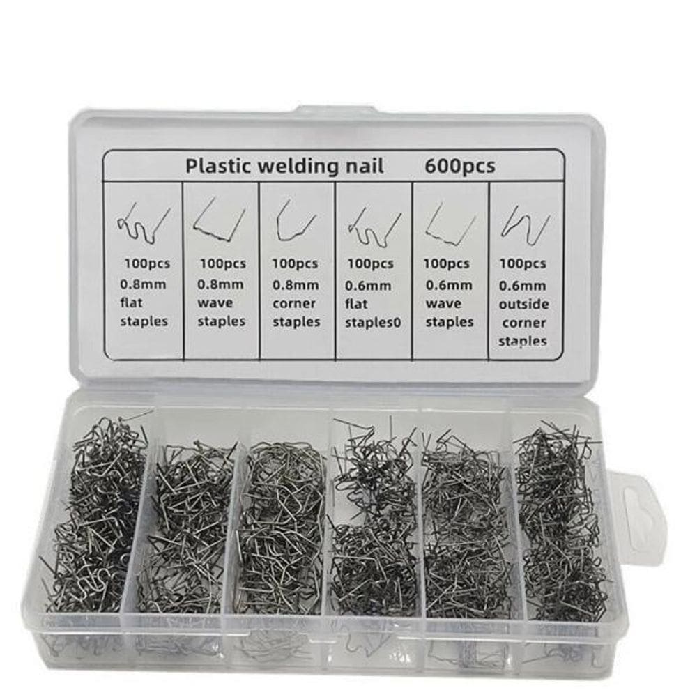 Kit 600 Peças Grampos Solda Plastico Automotivo Parachoque