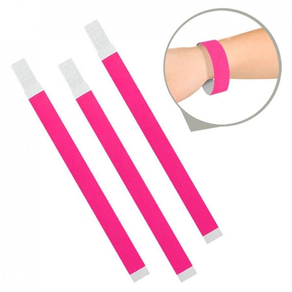 Pulseira Tyvek Rosa Fluorescente 1 Mil Unidades