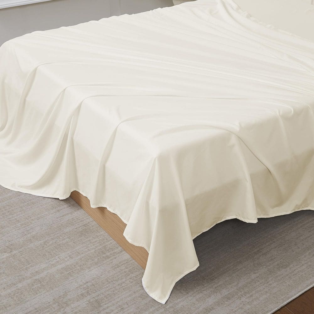 Folha plana Sweet Home Collection Ultra Soft Twin Ivory