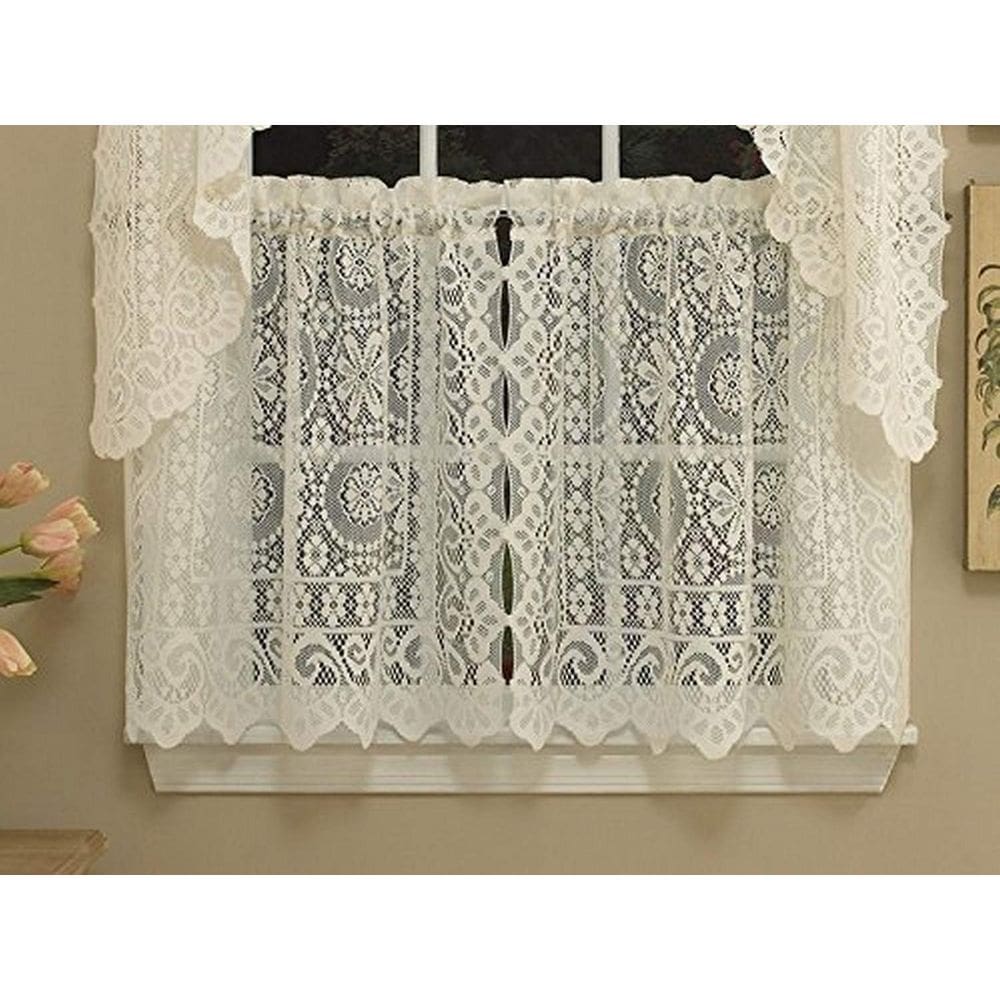 Cortina de cozinha Sweet Home Collection Old World Floral 24cm