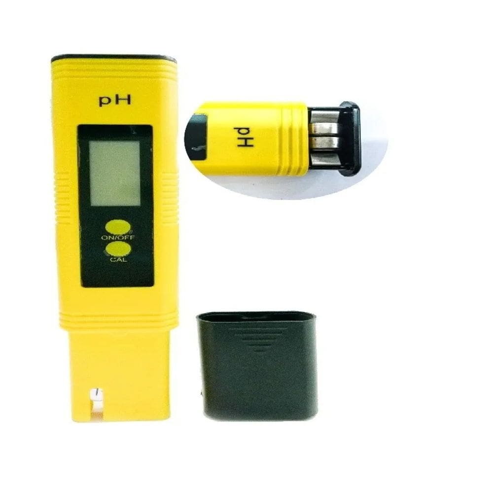 Medidor de pH digital+pacote de medidores EC TDS com solução de 2 tampões
