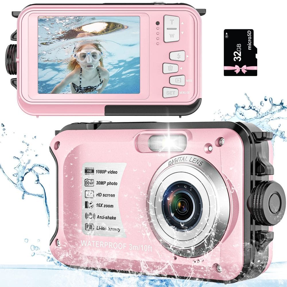 Câmera subaquática Yifecial 30MP FHD 1080P 10m à prova d`água