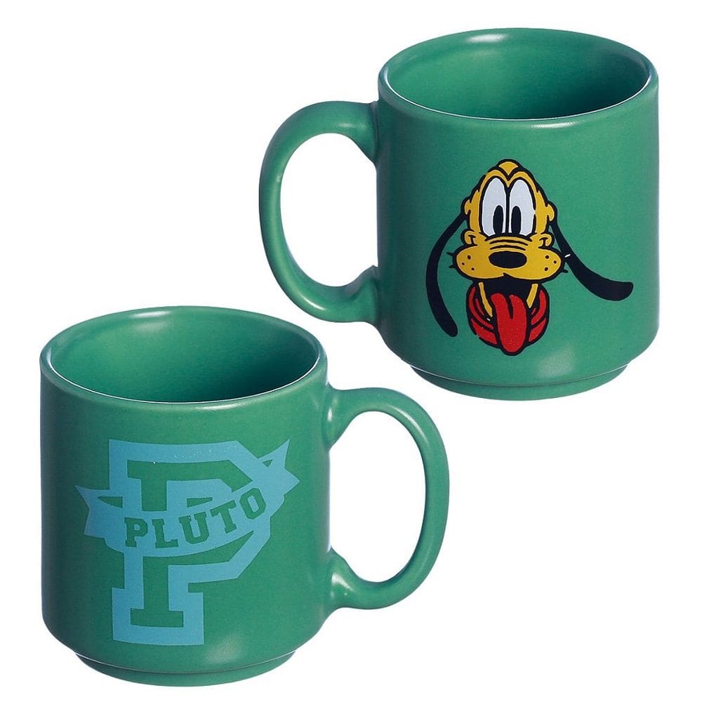 Mini Caneca Pluto Empilhável Porcelana Verde 100ML Oficial Disney