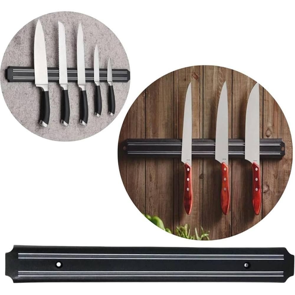 Barra Magnética Imã Forte Suporte Facas Ferramentas 32Cm