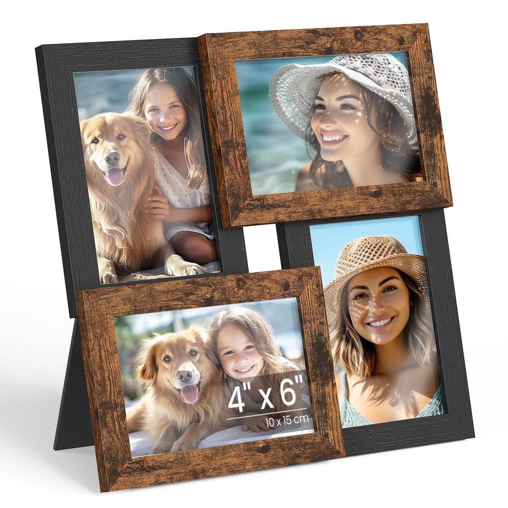 Molduras de colagem SONGMICS 4x6 para decoração de parede, conjunto de 4