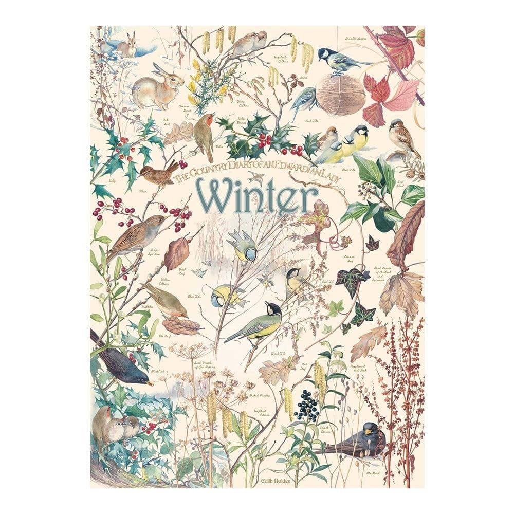 Quebra-cabeça Cobble Hill Country Diary: 1000 peças de inverno com pôster