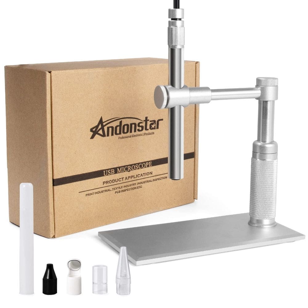 Microscópio USB digital Andonstar A1 2MP 1-500x para Windows Mac