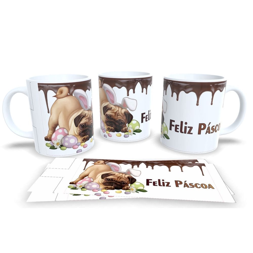 Canecas de Porcelana Personalizada Páscoa Presentes Criativos e Cheios de Carinho