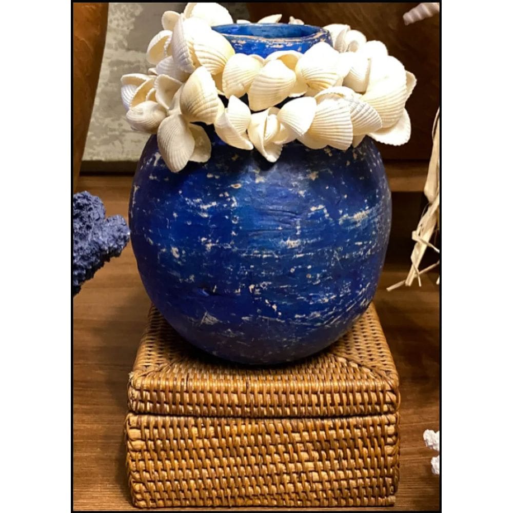 Vaso de Barro Blue Marine