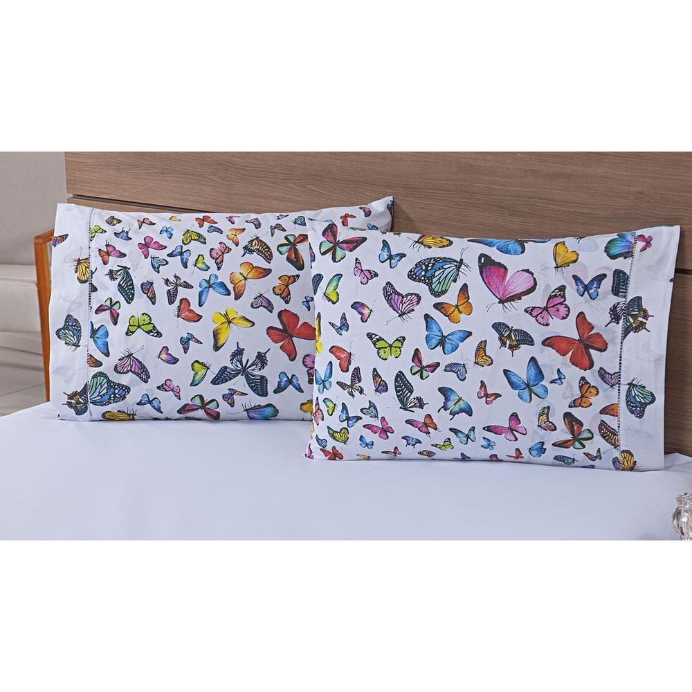 Par Fronhas Avulsas 80X60Cm Percal 100% Algodão 180 Fios