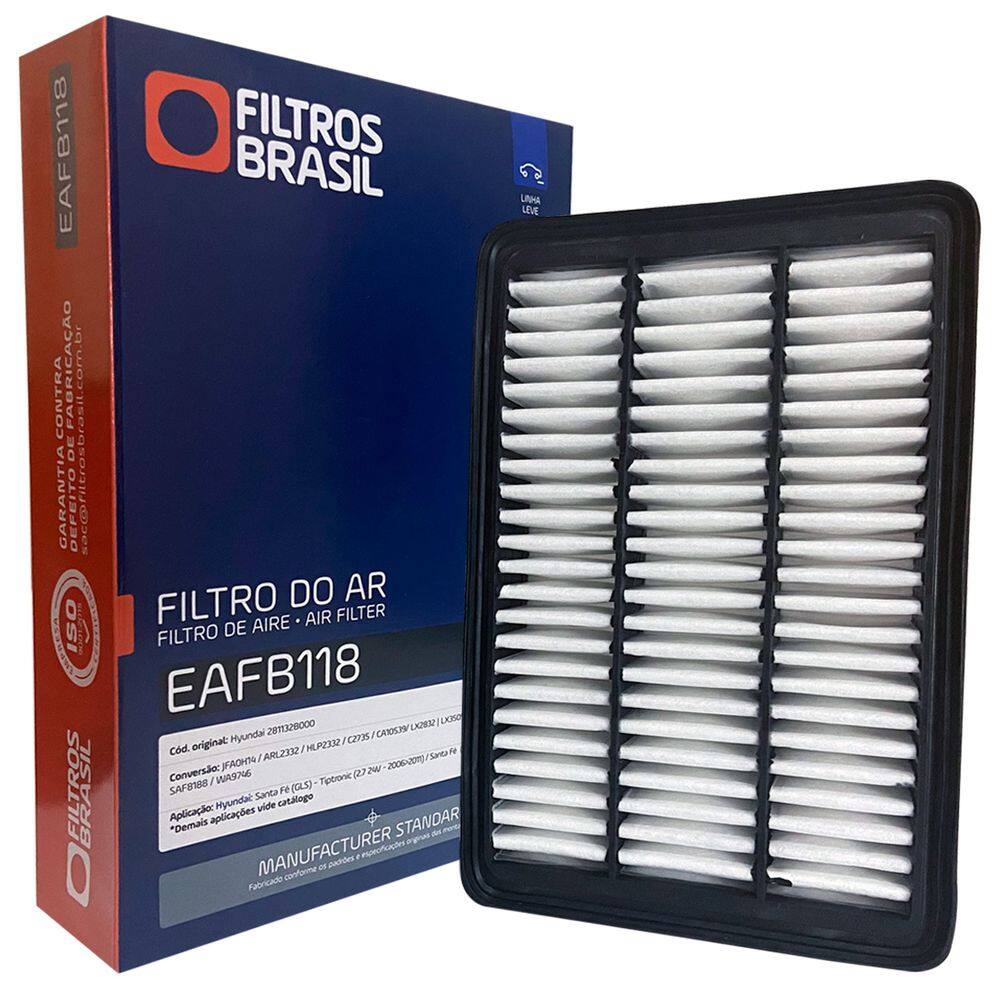 Filtro Ar Motor para Hyundai Santa Fe GLS Gasolina 2006-2011