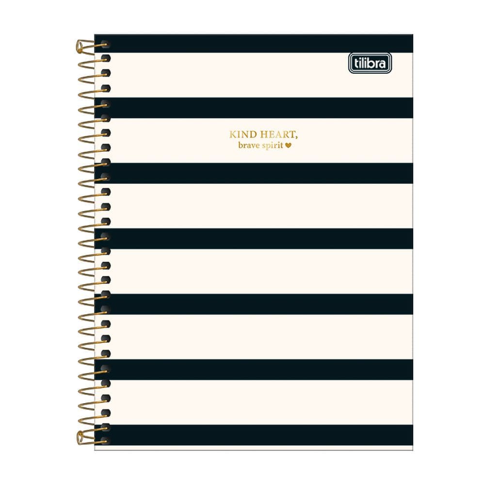 Caderno Colegial Tilibra Espiral Capa Dura West Village 10 Matérias Capas Diversas - Item Variado