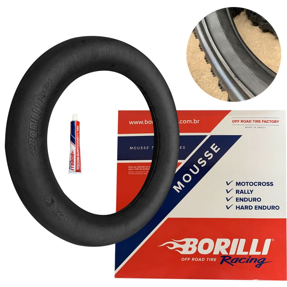 Mousse Borilli Motocross Velocross Pneu Traseiro 110/90-19