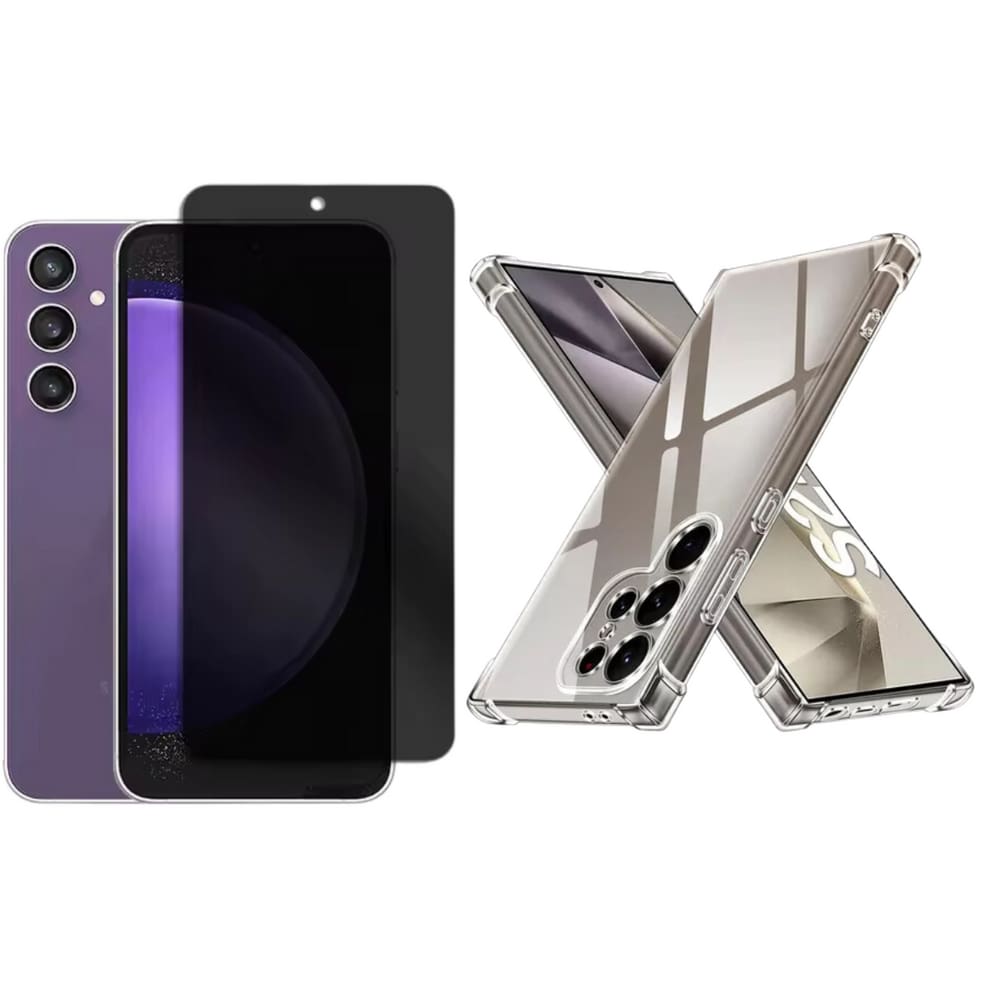 Capa Capinha + Pelicula Galaxy S25 Ultra Privacidade Anti Curioso - Armyshield