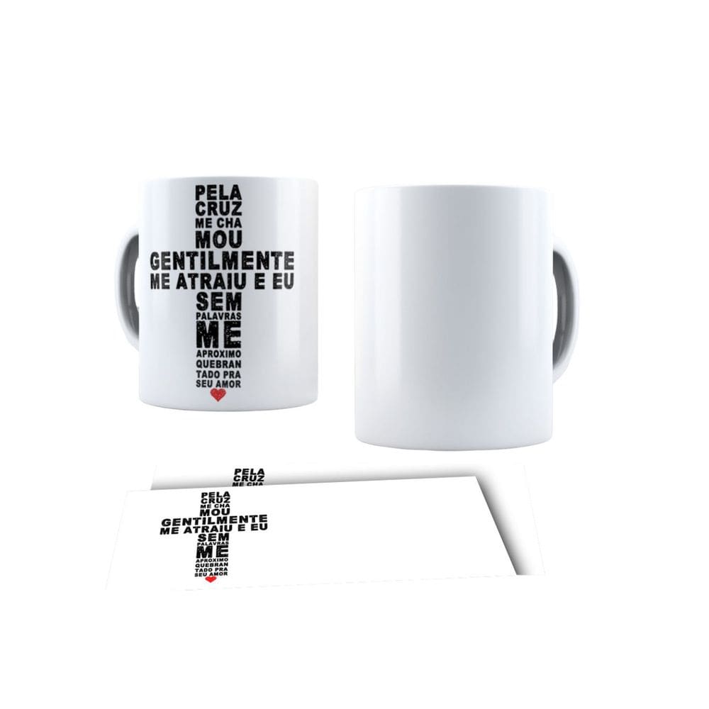 Caneca de Porcelana Personalizada Religião Cristã Ele Vive