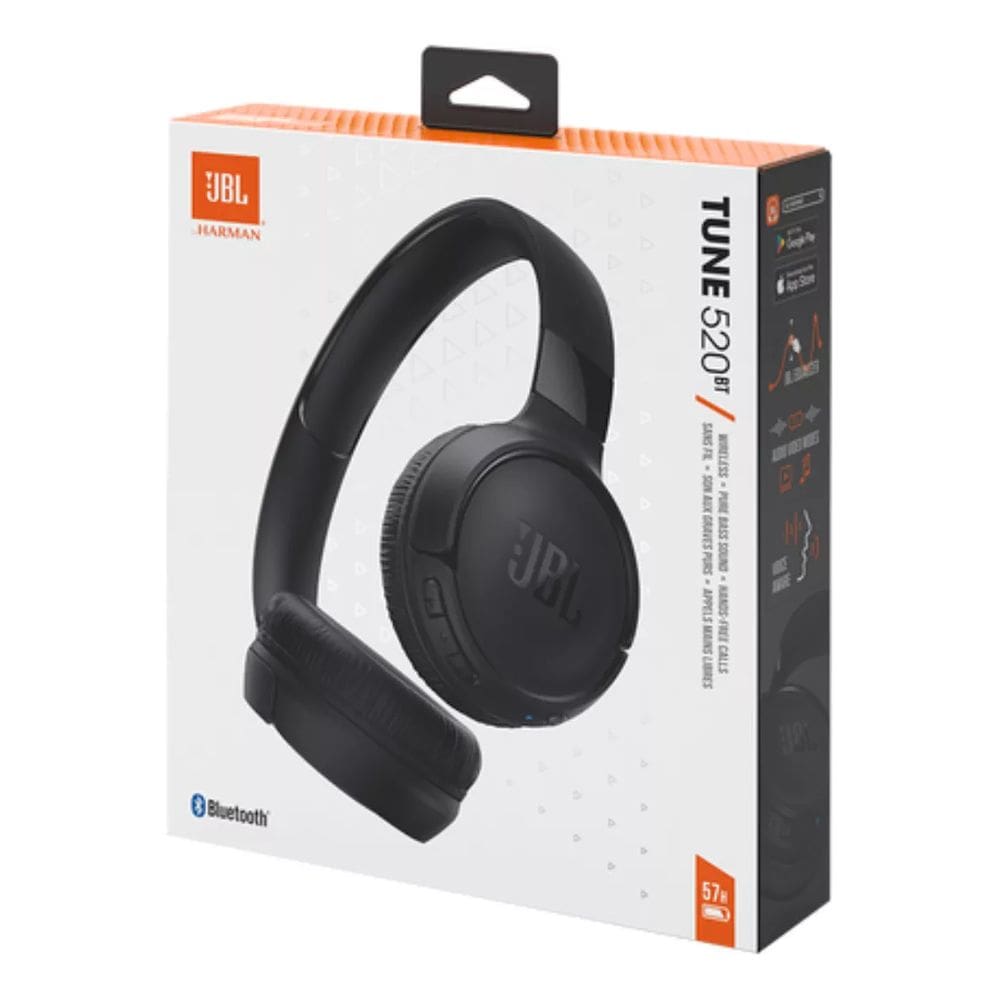 Fone De Ouvido Jbl Tune 520bt Bluetooth 5.3 Preto