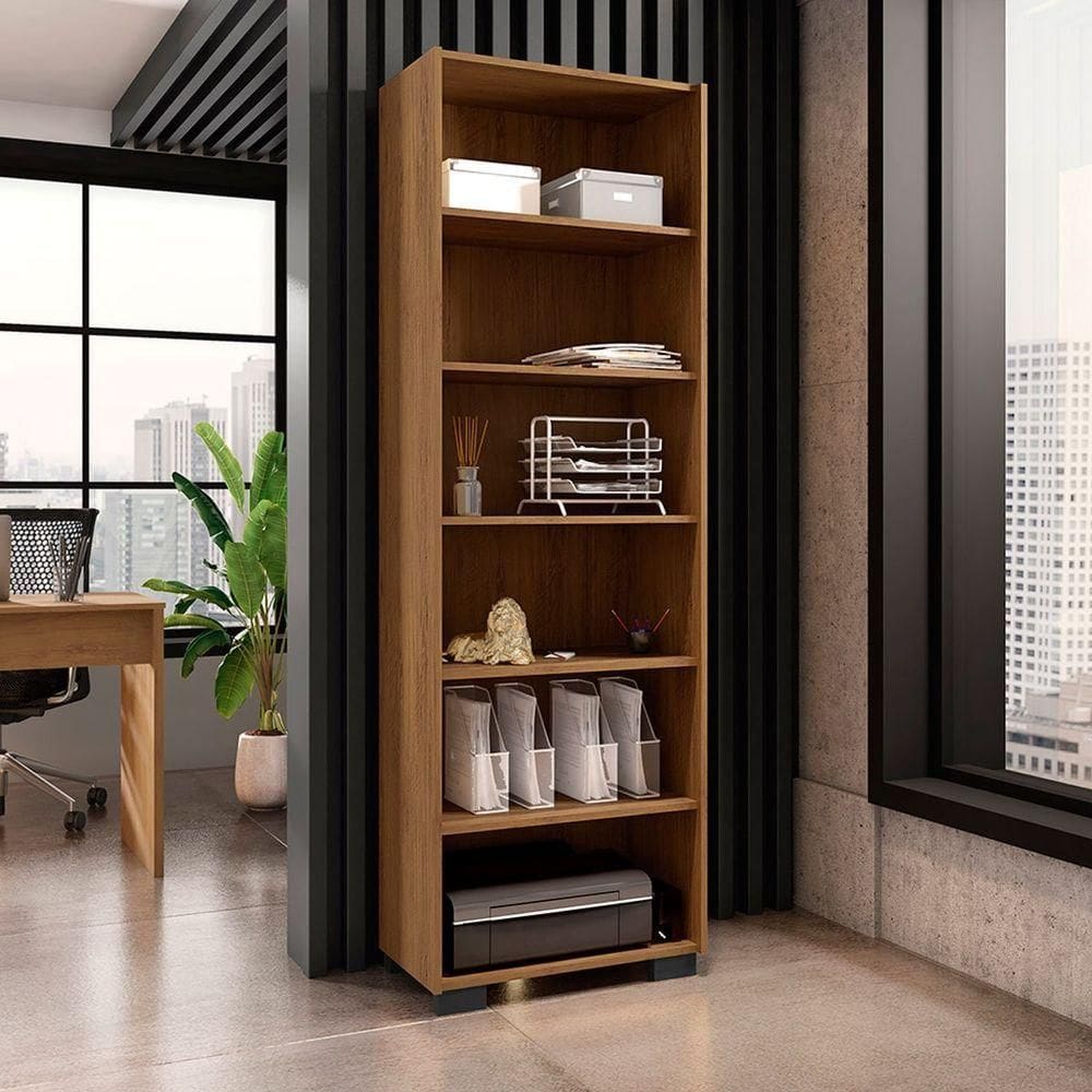 Livreiro 5 Prateleiras Office Freijó