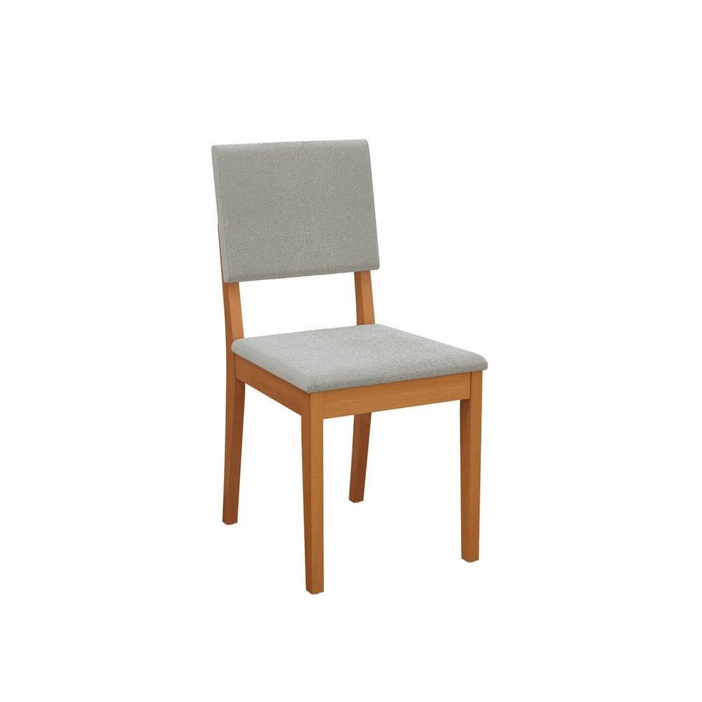 Cadeiras Dora Madeira Maciça 89cm X 44cm Cinza