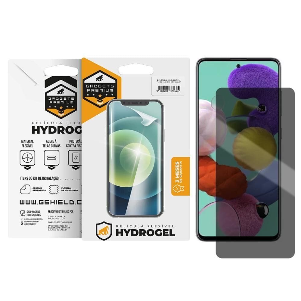 Película Para Samsung Galaxy A51 - Privacidade Hydrogel - Gshield