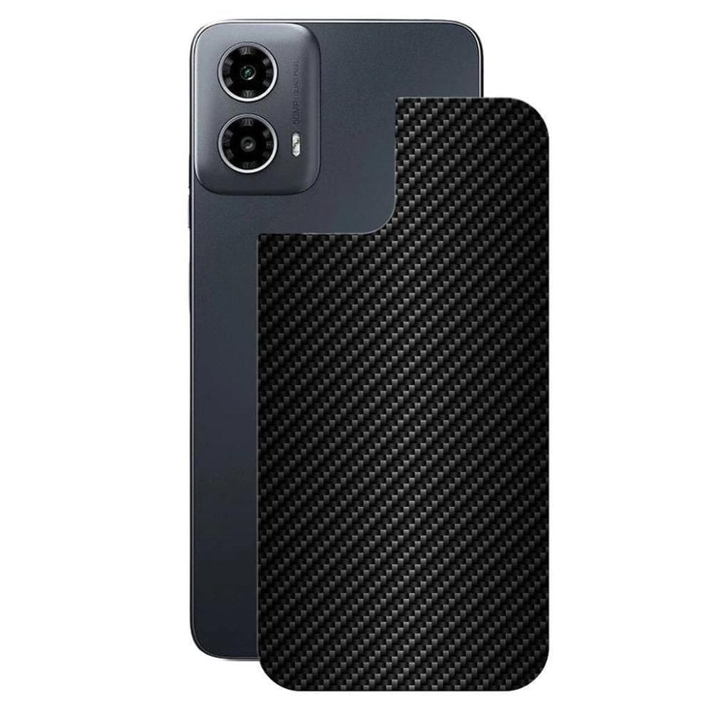 Película Para Motorola Moto G34 5g - Traseira De Fibra De Carbono Preta - Gshield