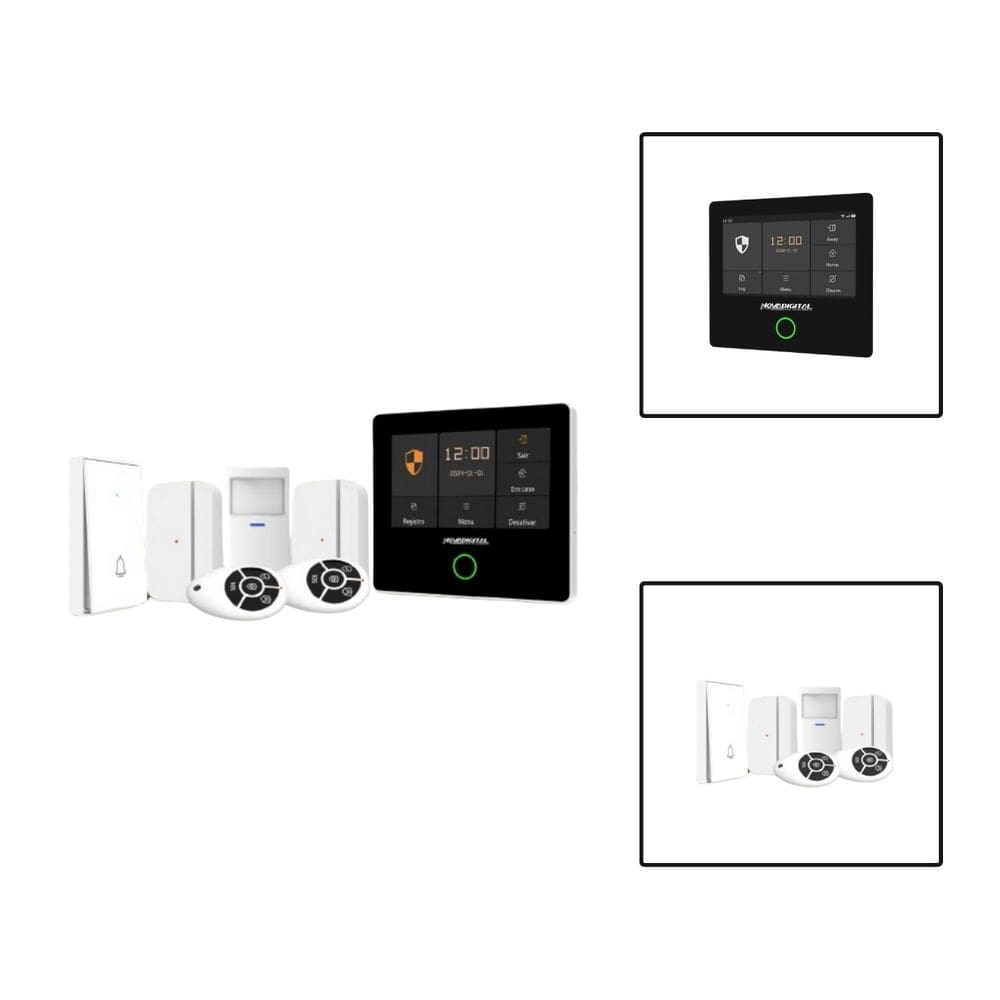 Kit Sistema Alarme Inteligente Wifi Segurança Alexa Google