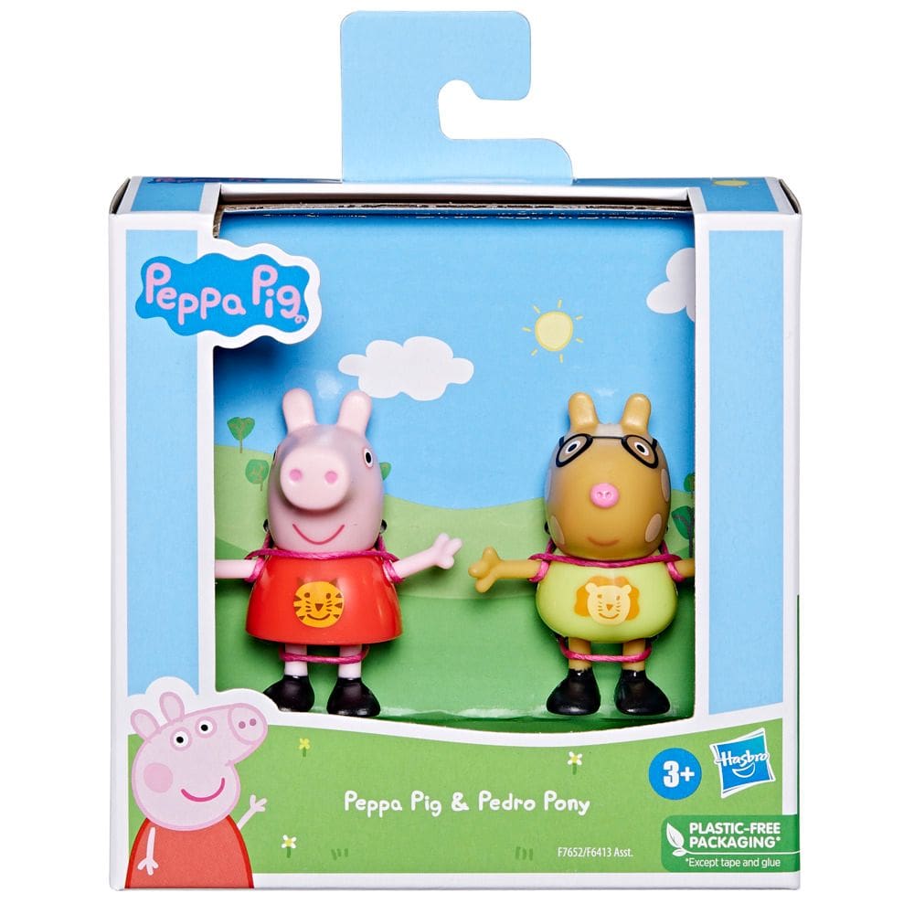 Peppa Pig e Pedro Pônei Kit com 2 figuras de 7,5 cm